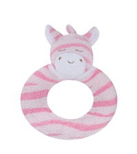 Ring Rattle-Pink Zebra
