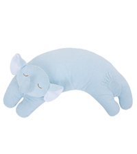 Curved Pillow-Blue Elephant