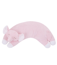 Curved Pillow-Pink Elephant