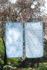 Giraffe Boy Burp Cloth
