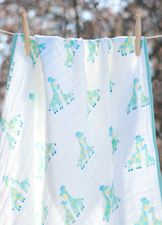 Giraffe Boy Napping Blanket