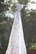 Owl Floral Swaddle Blanket